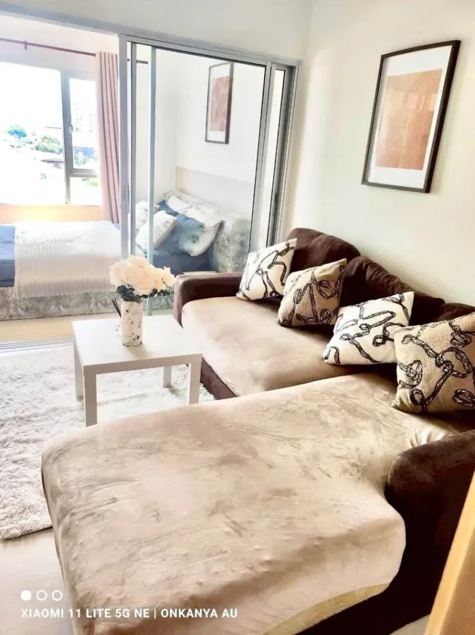 Plum Condo Extra Rama 2 for rent: 1 bedroom, 1 bathroom, fully furnished, great location. Just bring your bags and move in!