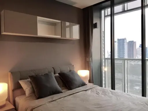 Beautiful room, fully furnished Easy to travel, convenient, comfortable, everyone likes, hurry, rent a space ID Asoke-Ratchada.
