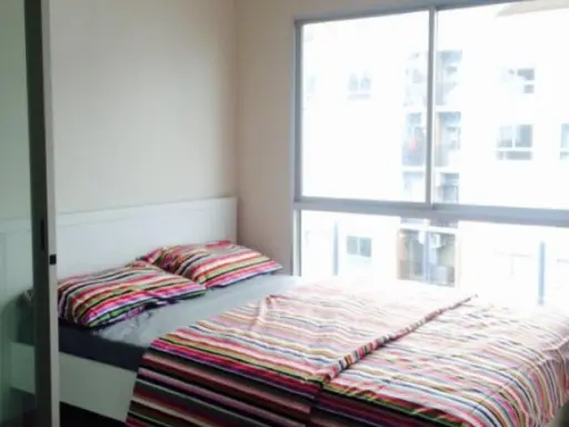 For rent, Plum Condo Bangyai, the room is on the right side. large window Turn to the east, hurry up