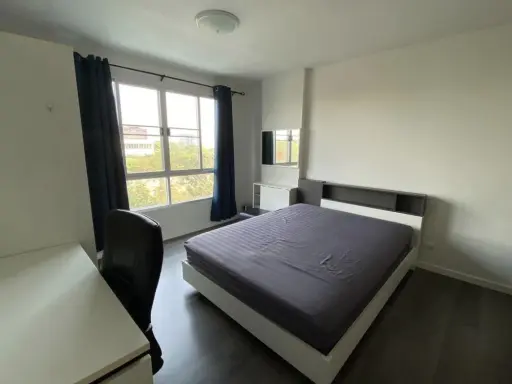 For sale, for rent!! Condo D Condo Campus Resort ABAC Bangna Abac, fully furnished, ready to move in, book now!!