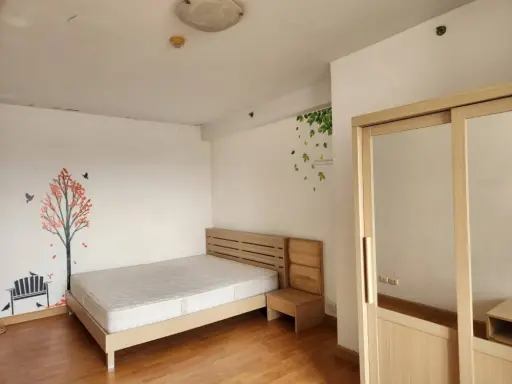 Condo for rent City Home Sukhumvit 101, spacious room, comes with usable space. If you don't book, you'll regret it later.