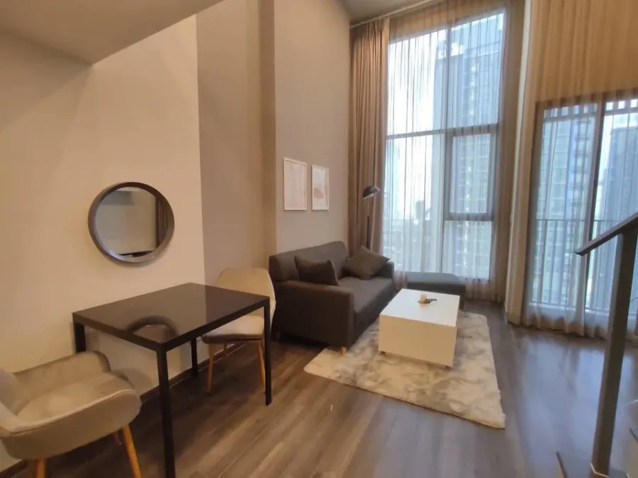 ให้เช่า Knightsbridge Space Rama 9 ห้องอยู่ชั้นสูงมากๆ ตกแต่งสไตล์โมเดิร์น เฟอร์ครบ รีบจองให้ไว