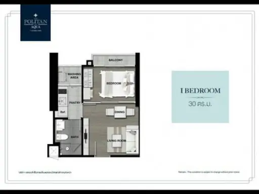 ขายดาวน์คอนโด The Politan Aqua 1ห้องนอน ชั้น55 ขนาด30ตรม. ห้องตำแหน่งดี ราคานี้ต้องรีบจองเล้ยย images