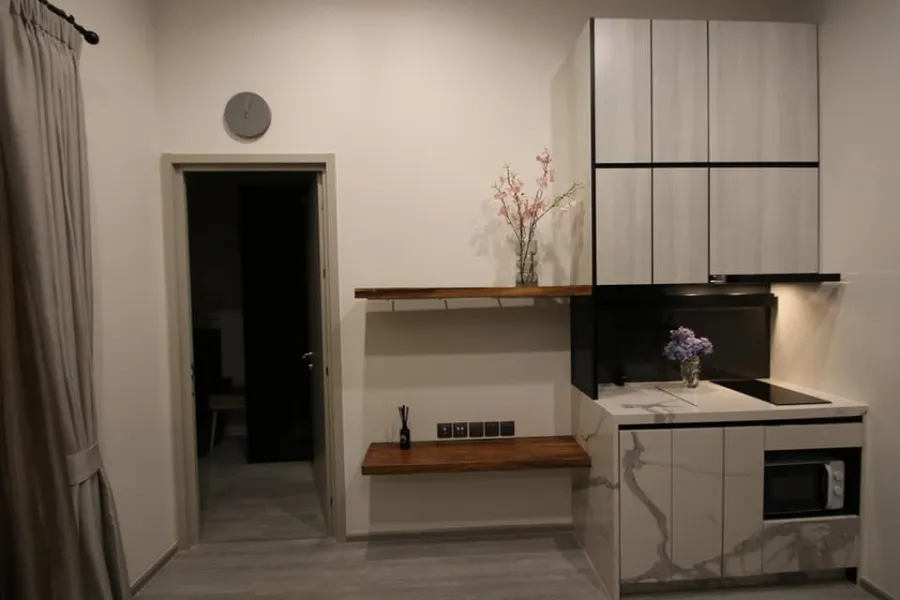 For sale, for rent!! Condo The Line Sukhumvit 101, beautiful room, full furniture, Chao Phraya River view, book now!!