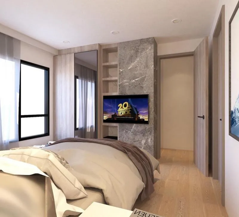 Life Ladprao for rent, beautiful room, super luxurious, 2 bedrooms, fully furnished, ready to move in, book now, don't miss it.