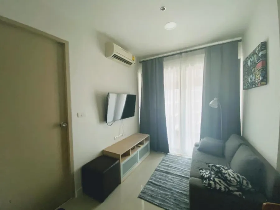 Condo for rent, Ideo Ratchada-Huay Kwang, fully furnished. Next to Huai Khwang MRT Station, don't miss it!!