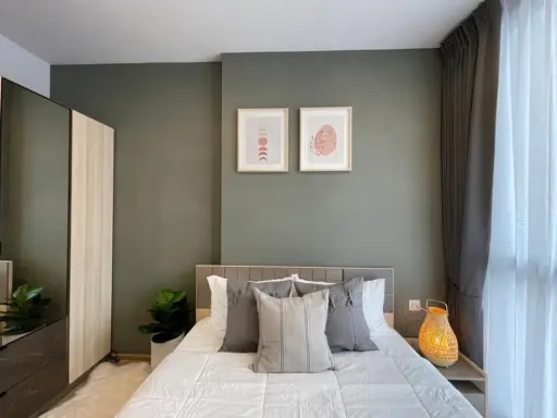 Condo for rent, Oka Haus, Sukhumvit 36, near BTS, 26th floor, beautiful room, ready to move in. Don't miss it!!