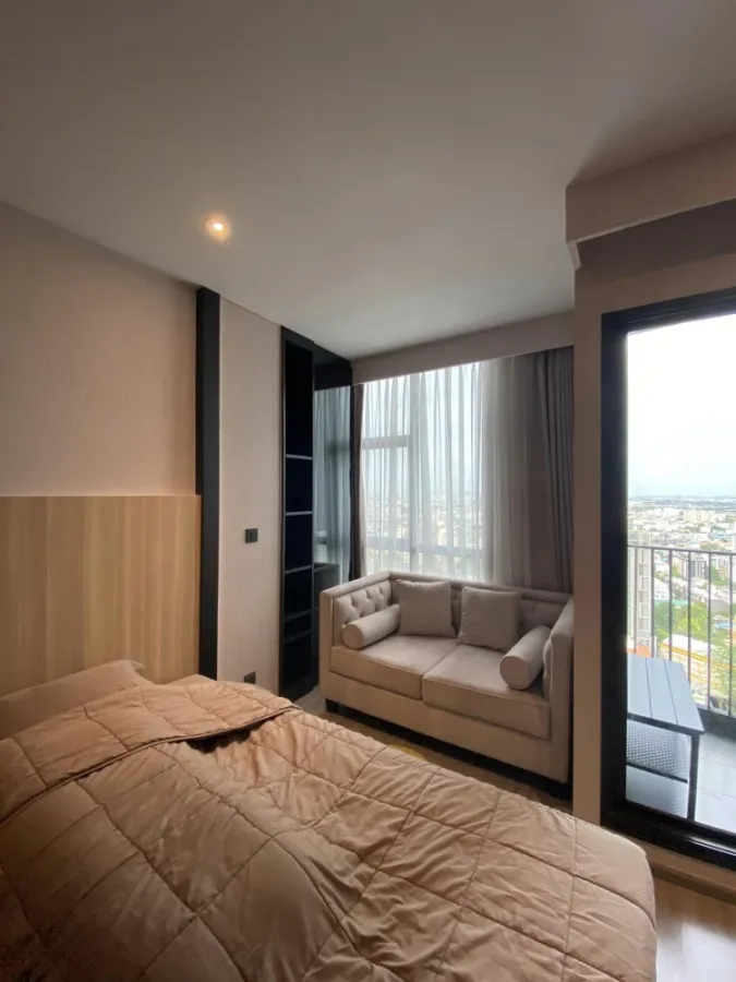 Condo for rent, Rhythm Ekamai, STUDIO room, 29th floor, beautiful view, ready to move in the heart of the city. Hurry up to reserve!!