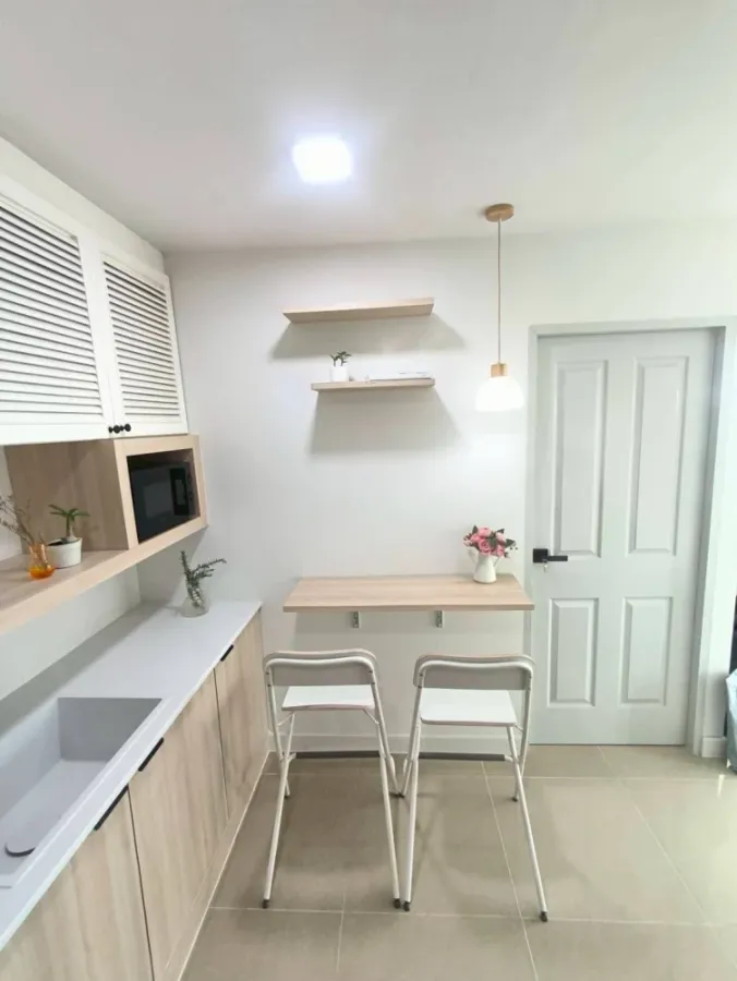 Condo for rent: The Parkland Bangna, corner room, balcony view on 2 sides, not adjacent to other buildings. Don't miss it!