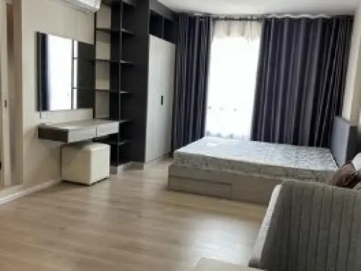 For rent or sale, D Condo Campus Dome Rangsit, Phase 3, Building A, Phase 3, complete with furniture and electrical appliances. Book now.