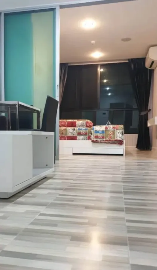 For rent: The Cube Pracha Uthit, 7th floor, middle unit with city and Bhumibol Bridge views. Don't miss out!