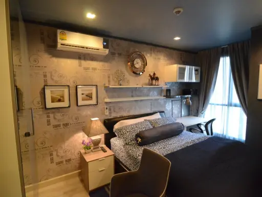Condo for rent, Ideo Mobi Rama 9, fully furnished with electrical appliances, golden location, don't miss it!!