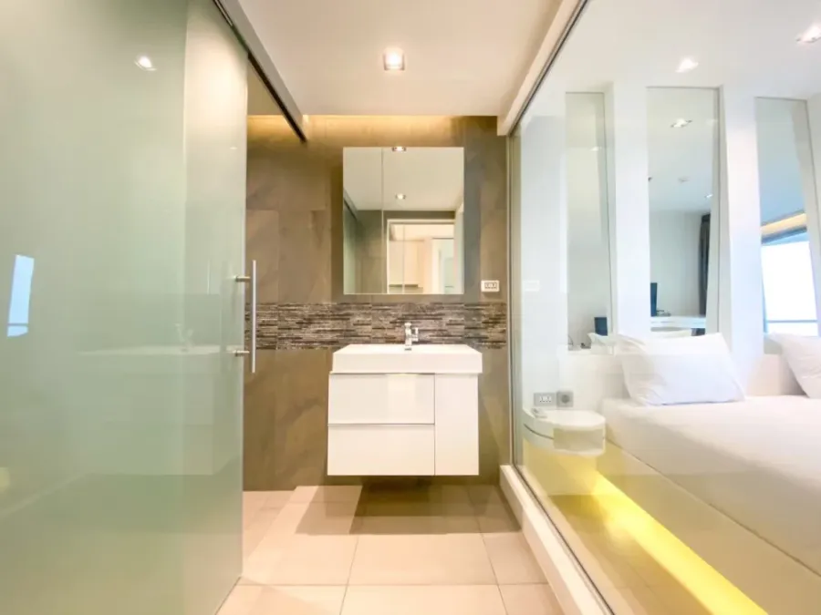 For rent: Sands Condominium Pattaya, ready to move in, sea view, clean white room tone, good like this, hurry and book now+++