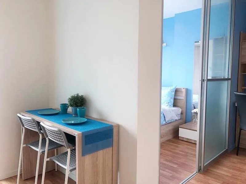 Condo for rent, Lumpini Park Petchkasem 98, 7th floor, 1 bedroom, pool view, fully furnished, ready to move in. So beautiful