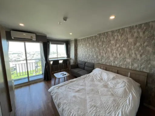 Condo for rent, Lumpini Ville Phatthanakan-Srinakarin. New room, beautiful decoration, fully furnished, can't miss it!