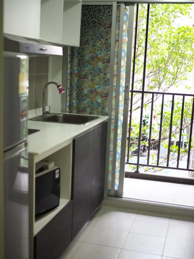 For rent!! D Condo Sukhumvit 109, 2nd floor, Building A, full facilities, ready to move in, don't miss, book now!!