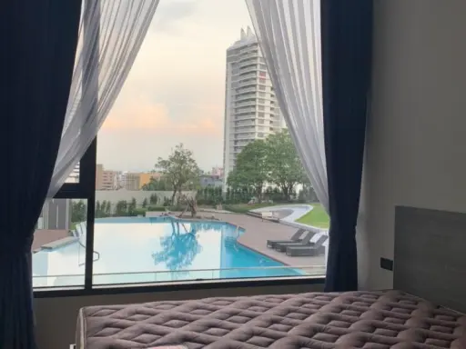 Condo for rent at The Fine Bangkok Thonglor-Ekamai. Decorated in Japanese style, ready to move in. Convenient to travel. Don't wait!