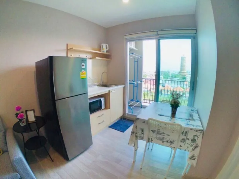 For rent พลัมคอนโด โชคชัย4 1ห้องนอน เฟอร์แน่น เครื่องใช้ไฟฟ้าครบ จบที่ห้องเดียว อย่ารอช้า
