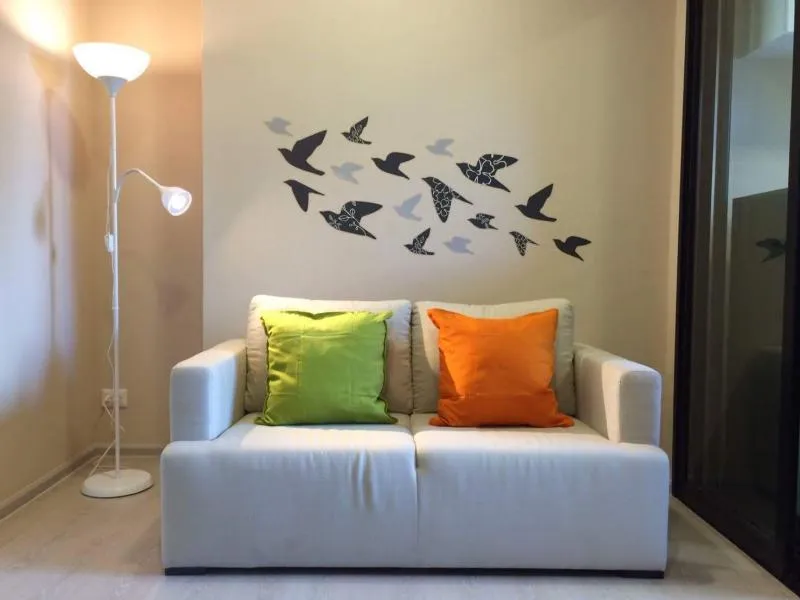 express!!! Condolette Mist Rama 9 for rent, very beautiful view, fully furnished room, good price like this, you can't reserve it anymore.