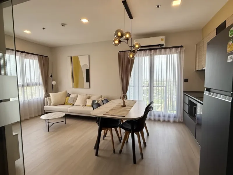 ให้เช่า The Key MRT Phetkasem 48 ห้องมุม เงียบสงบเป็นส่วนตัว ไม่ติดใคร เฟอร์นิเจอร์ Built-in ตกแต่งครบพร้อมอยู่