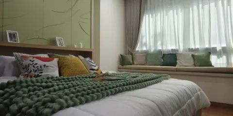 ขาย Happy Condo Ladprao 101 ห้องโทนสีเขียวสบายตา เฟอร์นิเจอร์ Built in ครบ พร้อมชุดครัว จองเลย