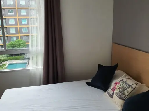 Condo for rent, U Campus Rangsit-Muang Ake. Get a view of the swimming pool, clean room, fully furnished, all in one place, urgent. images