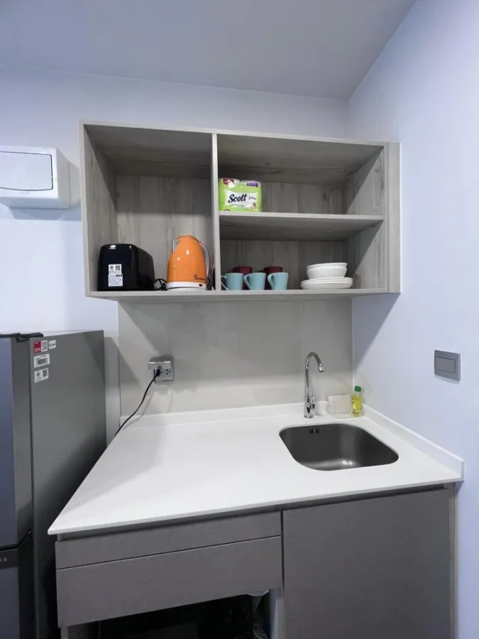 Cave Salaya for rent, 3rd floor, Building A, rear view, comes with complete decorations. Book now, don't miss it, hurry.
