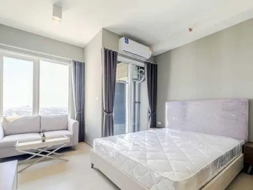 Condo for sale, Chapter One Eco Ratchada-Huai Khwang, studio room, high floor, city view, if you don't reserve, you will miss out.