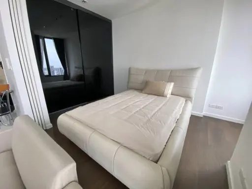 Condo for rent Nara 9, nice room, 37th floor, river view with complete facilities. You can't reserve it anymore.
