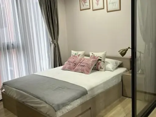 ให้เช่า THE BASE Garden-Rama 9 ห้องชั้นสูง กว้างขวางอยู่สบาย จองเลย