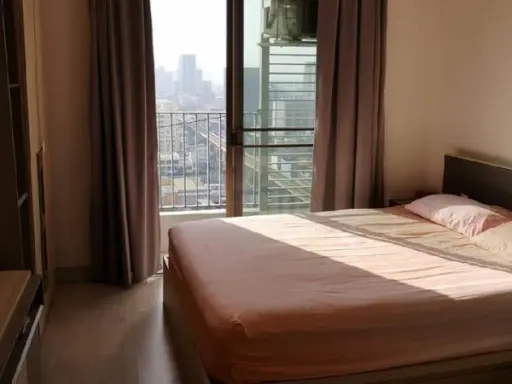 Condo for rent, Ideo Mobi Sukhumvit, beautiful room, high view, convenient transportation