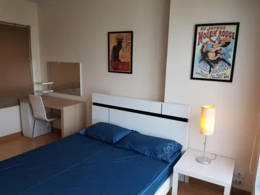 This room is decorated very brightly. Already very happy for sure. Rent Life @ Ratchada-Sutthisan