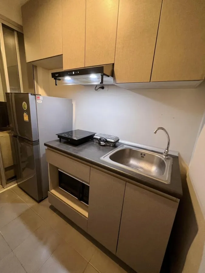 Condo for sale, Niche ID Pak Kret Station, 14th floor, city view, room ready to move in. Good furniture, reserve now.