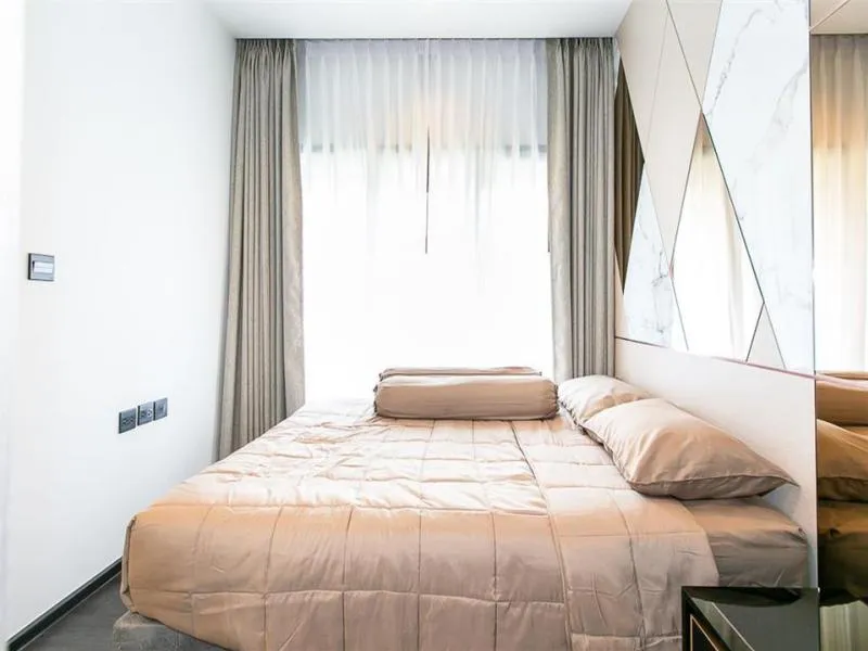Super bang, The Line Asoke-Ratchada, size 35.5 sq m. Unit 302, 3rd floor, fully built-in furniture, hurry up.