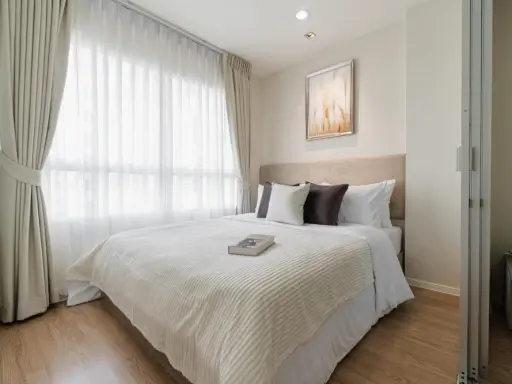 For sale, Lumpini ville On Nut 46, beautifully decorated room, soft tone, proportional, plus a great price, don't miss it.