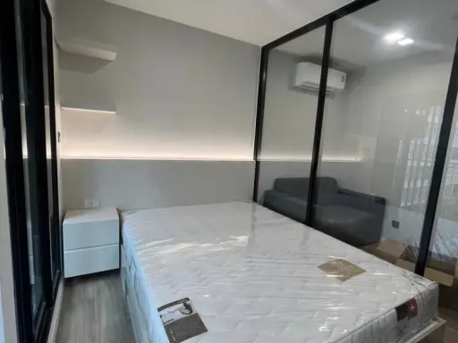 Condo for rent Atmoz Flow Minburi, clearly separated rooms, not expensive, you must hurry to reserve, don't delay.