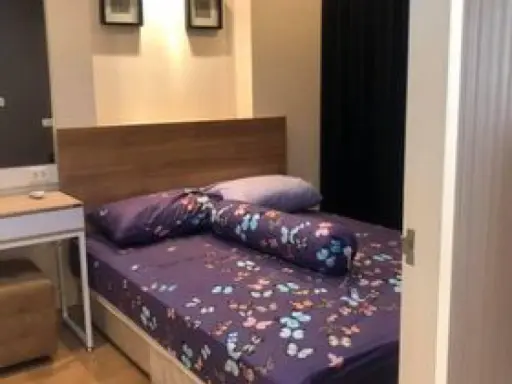 For rent!! Casa Condo Asoke-Din Daeng, 7th floor, pool view, fully furnished, ready to move in. Don't wait, book now!!