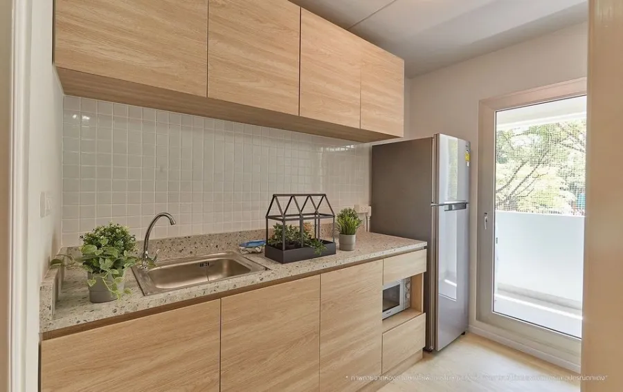 Selling down payment Mori Condominium Muang Thong Thani, spacious room, beautifully decorated, very comfortable to live in, with lots of furniture inc