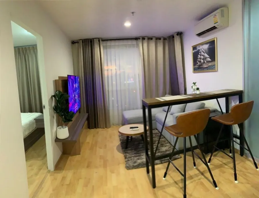 For sale: U Delight Residence (Pattanakarn - Thonglor), high floor, stylishly decorated room, city view, reserve now.