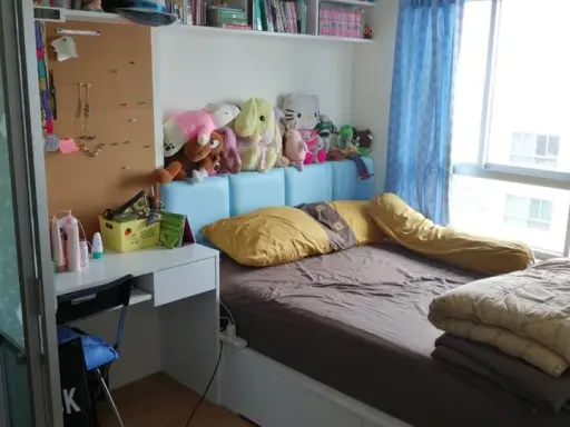 ให้เช่า คอนโด ลุมพินี เมกะซิตี้ บางนา ห้องน่าอยู่ ขนาดกลังดี เฟอร์ครบ ราคาปัง ลากกระเป๋าเข้าอยู่เลย
