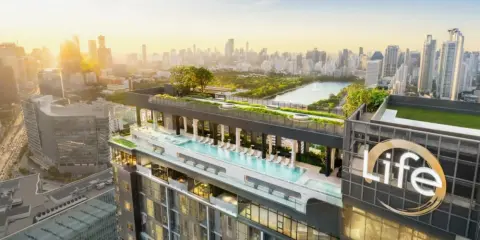 ขายดาวน์ Life RAMA4-Asoke 1Bedroom Plus ชั้น25 วิวโค้งน้ำบางกระเจ้า ตำแหน่งห้องมีความเป็นส่วน จองเลย
