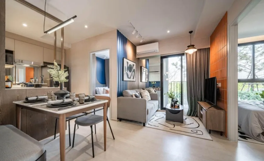 ขายดาวน์ นิว คอร์ คูคต สเตชัน ห้อง Bedroom Plus ตึก F ชั้น 2 Fully Furnished จองเลย ด่วนๆ