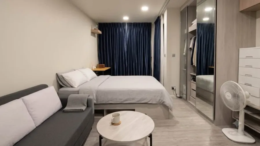 ให้เช่าคอนโด Atmoz Tropicana Bangna ห้องสตูดิโอ ชั้น 8 มาพร้อมสิ่งอำนวยคววามสะดวกครบ ราคาดี จองเลย