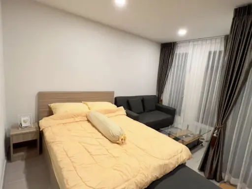 ให้เช่า Aspire Asoke - Ratchada ห้องสตูดิโอ มาพร้อมเฟอร์นิเจอร์และสิ่งอำนวยความสะดวกครบครัน จองเลย