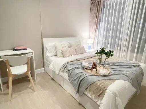 For rent, Metro Luxe Ratchada, beautiful room, decorated very nicely complete electrical appliances If interested, you need to reserve now. Hurry up. images