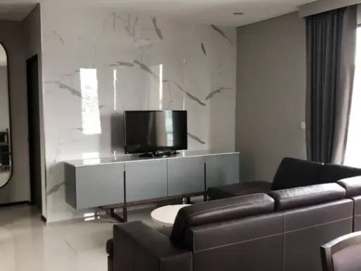 Villa Asoke for rent, 33rd floor, city view, great built-in room. Decorated simply and elegantly, it looks extremely expensive. Don't just look and re