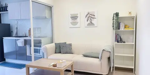 ให้เช่า เดอะทรี สุขุมวิท 64 ห้องครัว built-in อย่างดี ห้องสว่างสะอาด น่าอยู่ขนาดนี้ต้องจองแล้ว