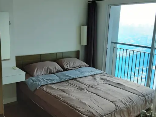 Sale, rent, Sym Vipa – Ladprao, bed with good bedding Comes with a leather fosa, very pleasant to sit on images