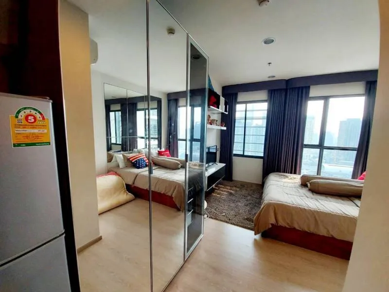 Rhythm Asoke 2 For rent ห้อง Studio 23 sqm ชั้น 28 วิวไม่บล็อค มาพร้อมสิ่งอำนวยความสะดวกครบ จองเลย