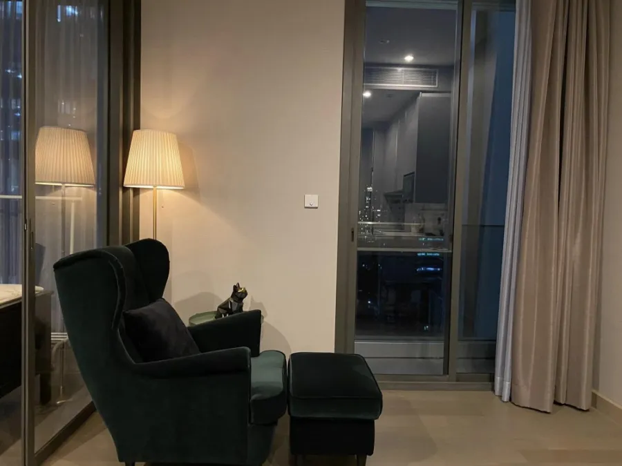 ให้เช่า คอนโด The ESSE at Singha Complex ห้องสวย เฟอร์นิเจอร์ ครัว Built-in พร้อมอยู่ รีบจับจองเลย